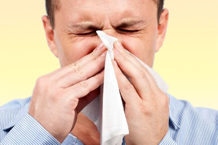 Чихание является признаком аллергии Насморк