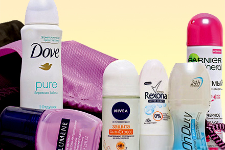 Разные виды дезодорантов Антиперспиранты