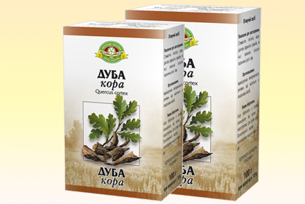 Аптечная кора дуба Кора дуба
