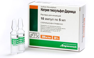 Препарат "Натрия тиосульфат" Лечение болезни