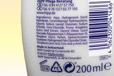 Состав шампуня для волос Компоненты шампуня