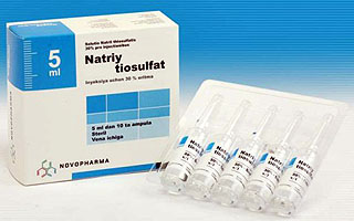 "Тиосульфат натрия" в виде ампул для инъекций "Тиосульфат натрия"